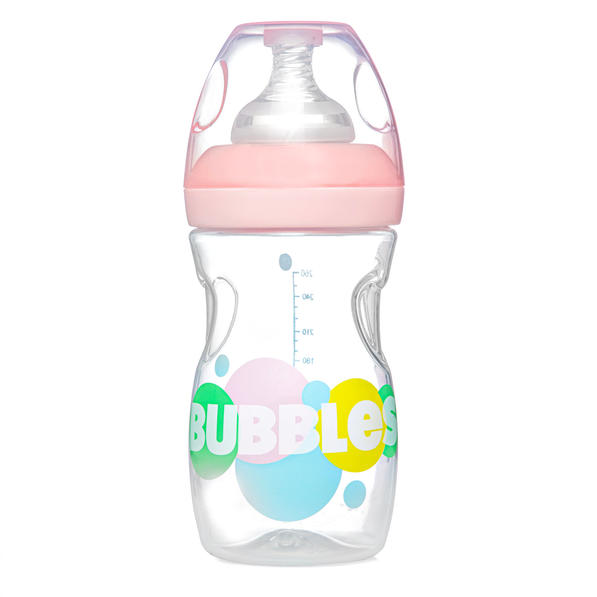 Bubbles Wide-neck BPA Free For Babies, Anti-Colic 260 ml Feeding  Bottle - Pink