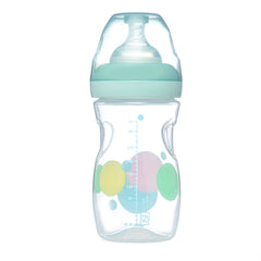 Bubbles Wide-neck BPA Free For Babies, Anti-Colic 260 ml Feeding Bottle With an Extra Nipple (Pack of 2) -Blue