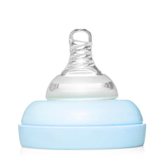 Bubbles Wide-neck BPA Free For Babies, Anti-Colic 260 ml Feeding Bottle With an Extra Nipple (Pack of 2) -Blue