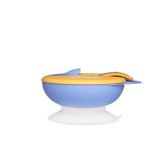 Bubbles Bowl With LID + Spoon - Orange Blue