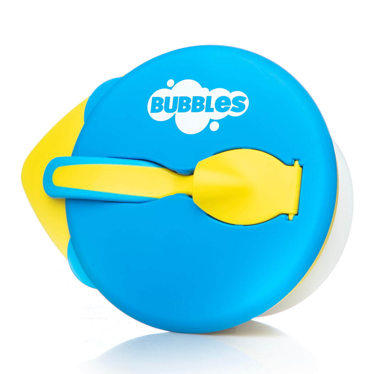 Bubbles Bowl With LID + Spoon - Blue Yellow