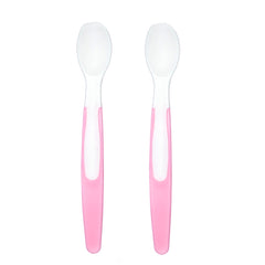 Bubbles Silicon Spoon With Ultra Soft Tips - Pink (Pack of 2)