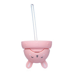 Bubble Drinking Straw Cups - Pink