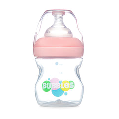 Bubbles Wide-neck BPA Free For Babies, Anti-Colic 150 ml Feeding  Bottle - Pink