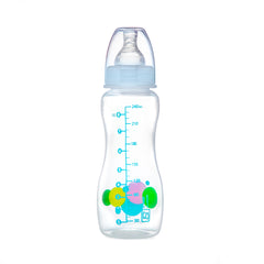 Bubbles Slim Feeding Bottle 250 ml BPA Free With 1 Extra Nipple - Blue